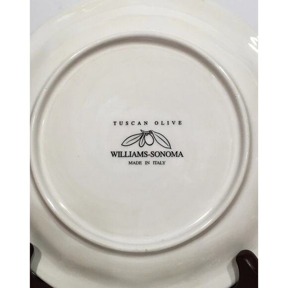 ONE (of Multiple) Vintage WILLIAMS SONOMA "Tuscan Olive" Salad Plate  (Italy) - Picture 9 of 12